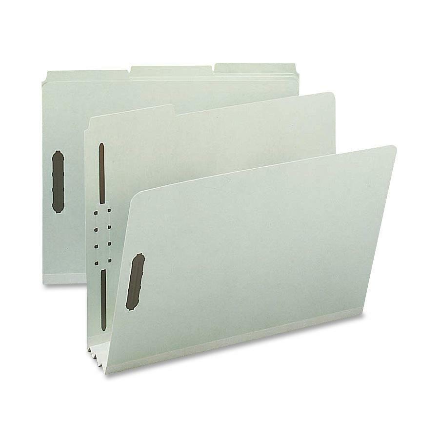 Nature Saver 1/3 Tab Cut Letter Recycled Fastener Folder - 8 1/2" x 11" - 3" Expansion - 2 Fastener(s) - 2" Fastener Capacity for Folder - Top Tab Location - Assorted Position Tab Position - Pressboar