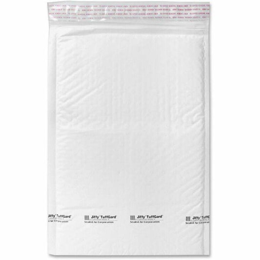 Sealed Air Tuffgard Premium Cushioned Mailers - Bubble - #4 - 9 1/2" Width x 14 1/2" Length - Peel & Seal - Poly - 25 / Carton - White