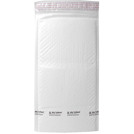 Sealed Air Tuffgard Premium Cushioned Mailers - Bubble - #00 - 5" Width x 10" Length - Peel & Seal - Poly - 25 / Carton - White