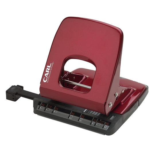 Alysis 30 sheet 2 hole paper punch: Red