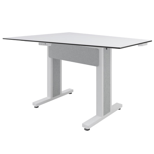 TBL-ANG-3P-CH-WW - Middle Atlantic - Forum 3 Person Angle Table 38 Counter Height Light Finish