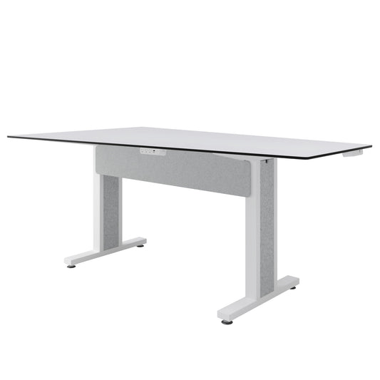 TBL-ANG-5P-CH-WW - Middle Atlantic - Forum 5 Person Angle Table 38 Counter Height Light Finish