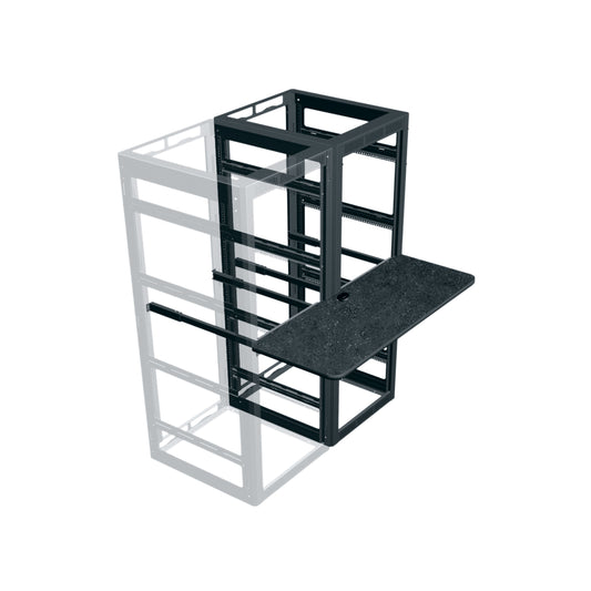 WS2-M31-24 - Middle Atlantic - 24 Inch Deep Writing Shelf For 31 Inch Deep Racks 2 Bay