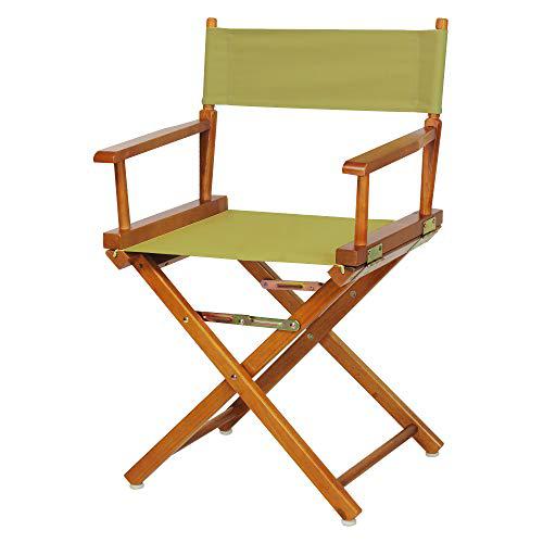 18" Director's Chair Honey Oak Frame-Olive Canvas