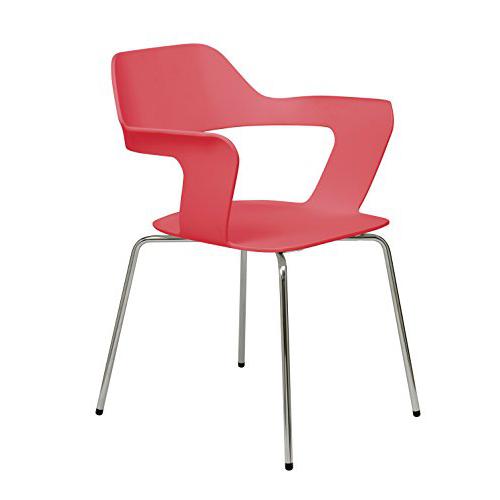 Julep Stack Chair with Flex Poly Shell, Red