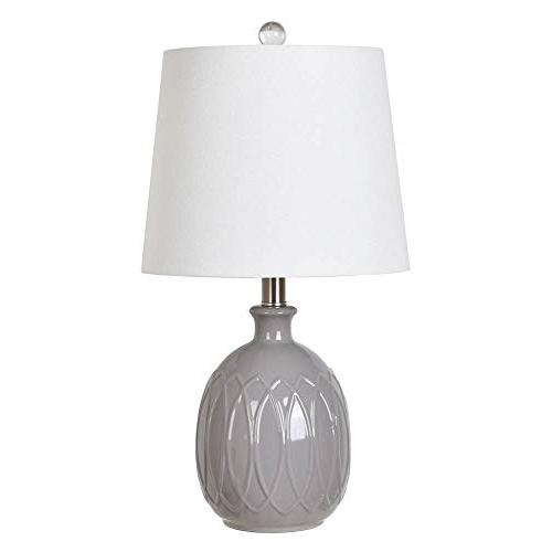 Crestview Collection Kearny 21 inch Gray Ceramic Table Lamp