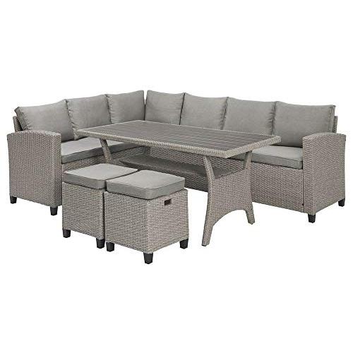 Bali Outdoor Seating & Table Set, Gray