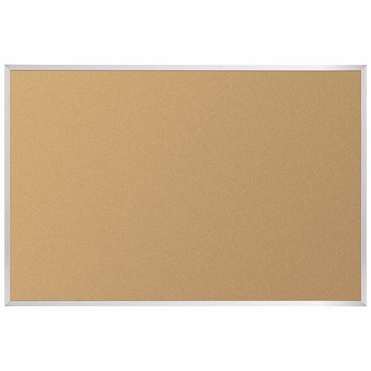 Natural Add - Cork Tackboard - Aluminum Trim - 4 X 6