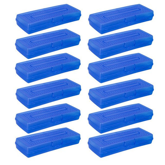 Single Mini Pencil Storage Case, Assorted Colors, Pack of 12