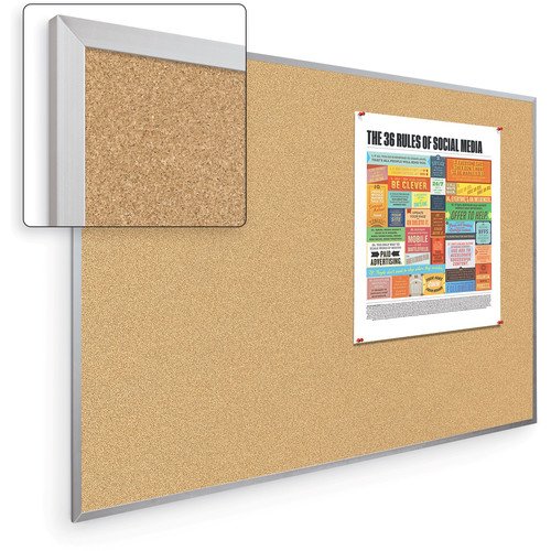 Valu-Tak Tackboard - Aluminum Trim - 4' X 4'