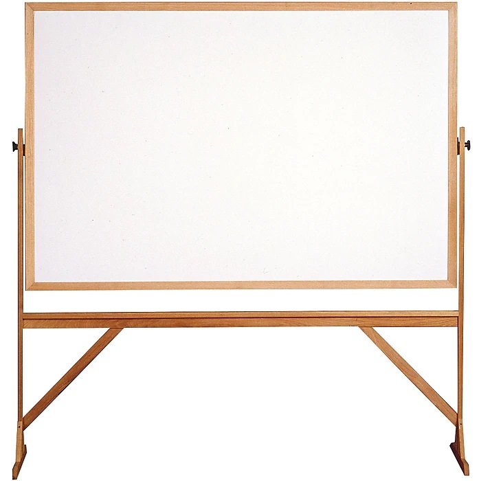 Ghent Reversible Whiteboard with Wood Frame, 4'H x 6'W