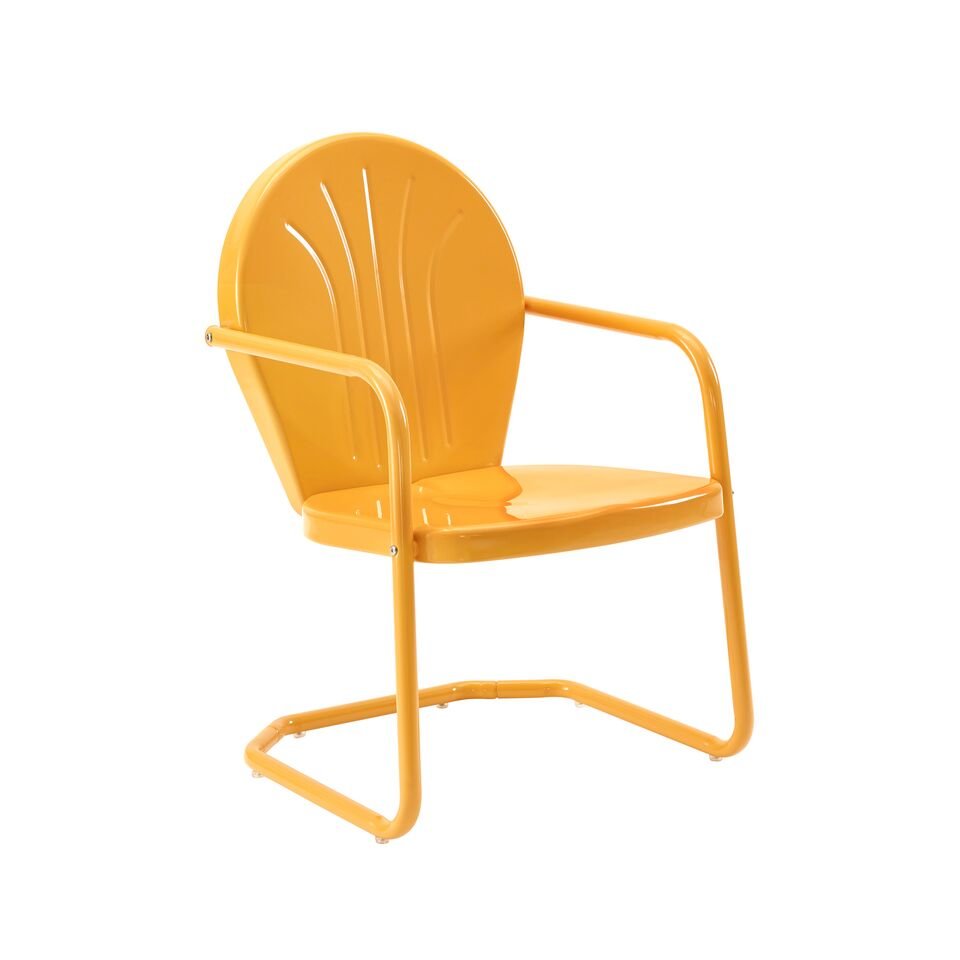 Griffith Outdoor Metal Armchair Tangerine Gloss