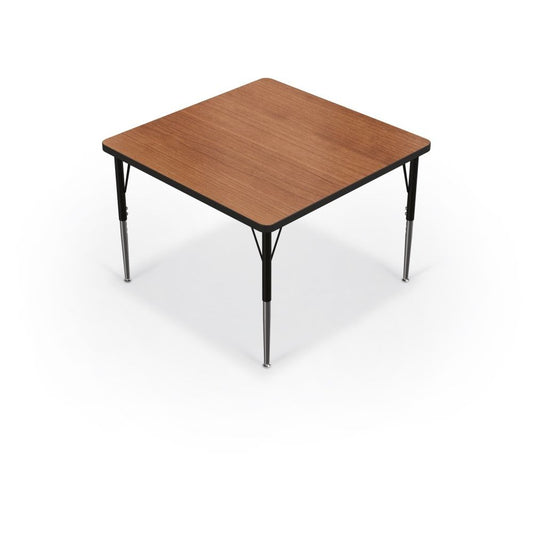 Activity Table - 48" Square - Fusion Maple Top Surface - Black Edgeband