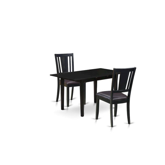 Dining Table- Dining Chairs, NODU3-BLK-C