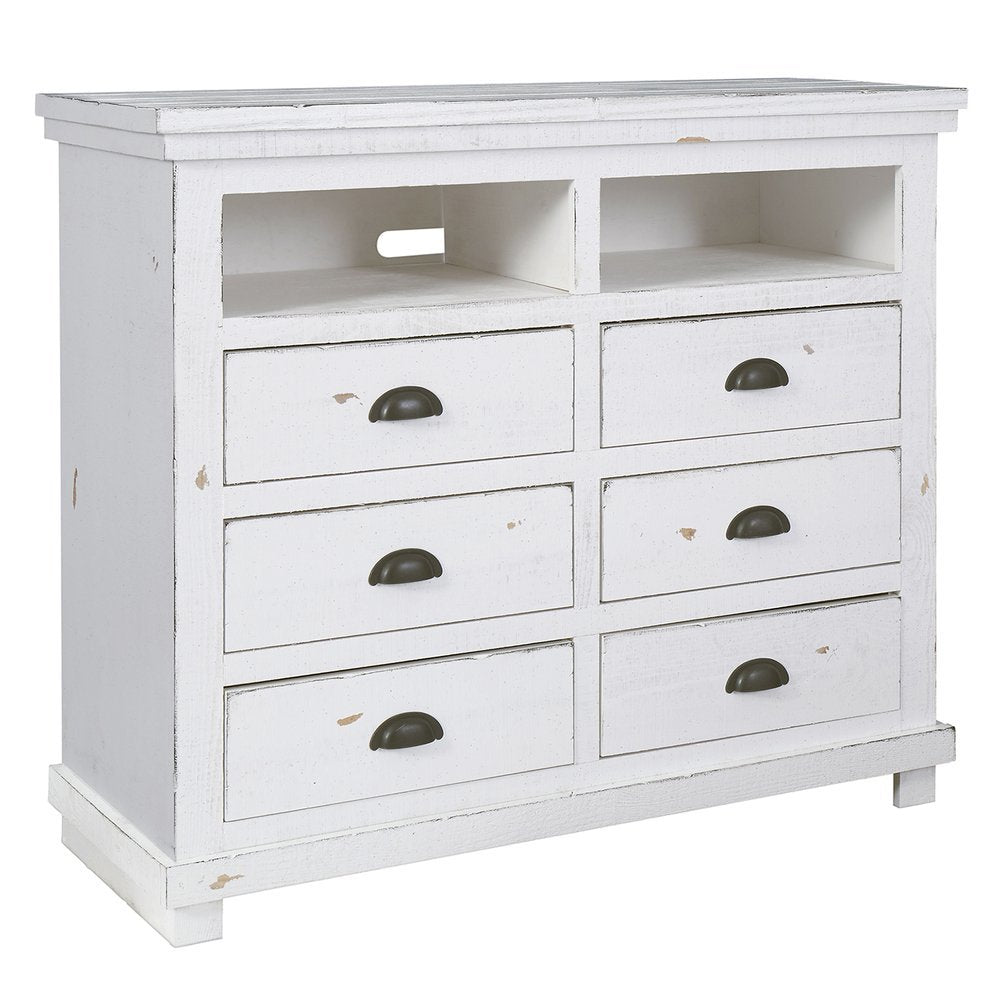 Media Chest, Distressed White