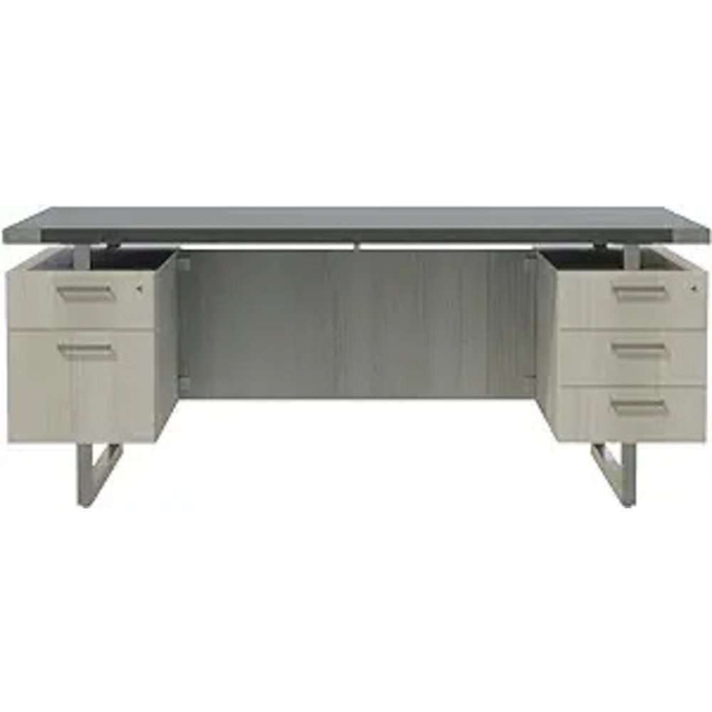 Mirella‚Ñ¢ Free Standing Desk, BBB/BF Stone Gray