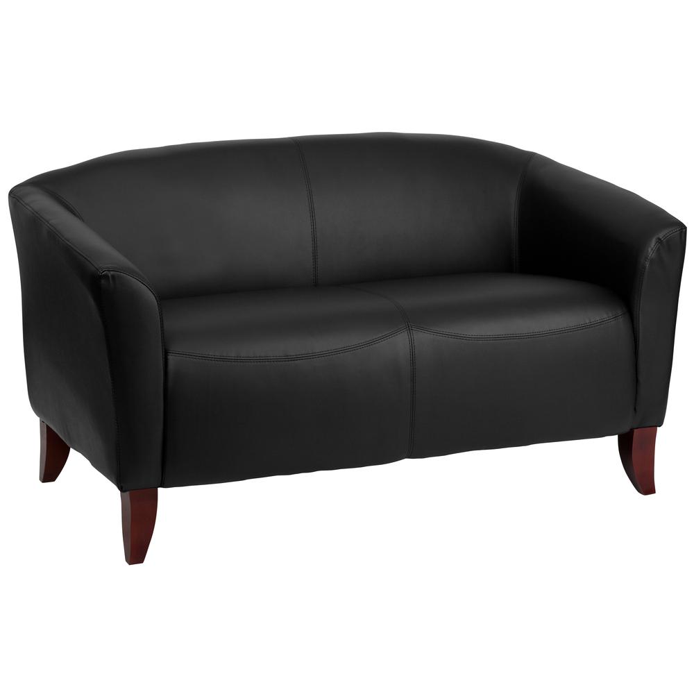 HERCULES Imperial Series Black LeatherSoft Loveseat