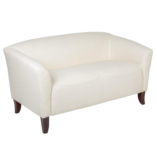 HERCULES Imperial Series Ivory LeatherSoft Loveseat