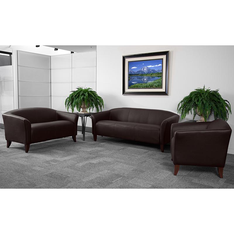 HERCULES Imperial Series Reception Set in Brown LeatherSoft