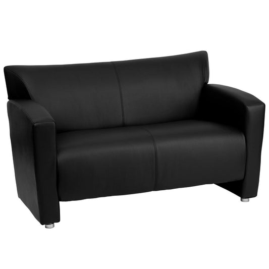 HERCULES Majesty Series Black LeatherSoft Loveseat