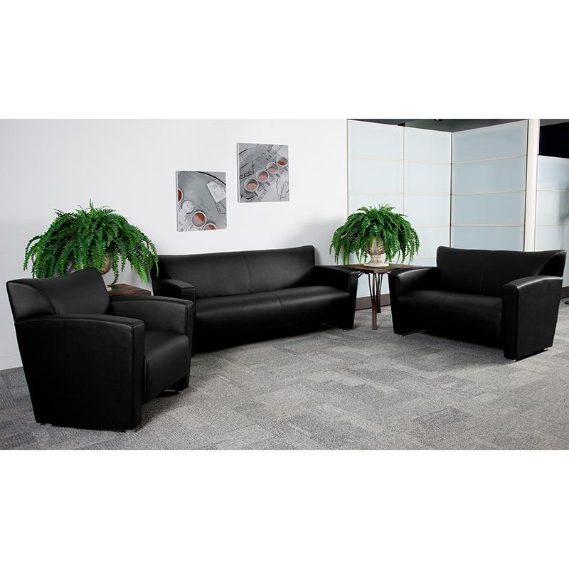 HERCULES Majesty Series Reception Set in Black LeatherSoft