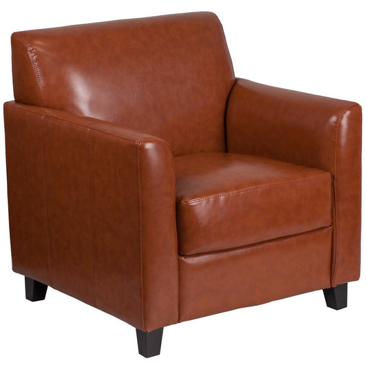 HERCULES Diplomat Series Cognac LeatherSoft Chair