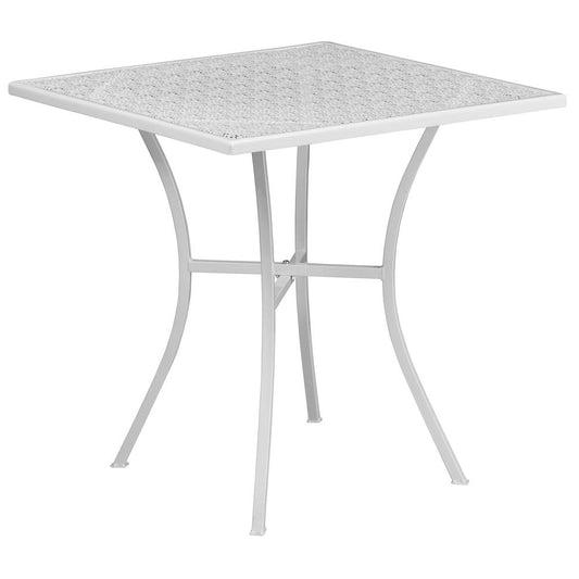 Commercial Grade Square Patio Table |¬†Outdoor Steel Square Patio Table