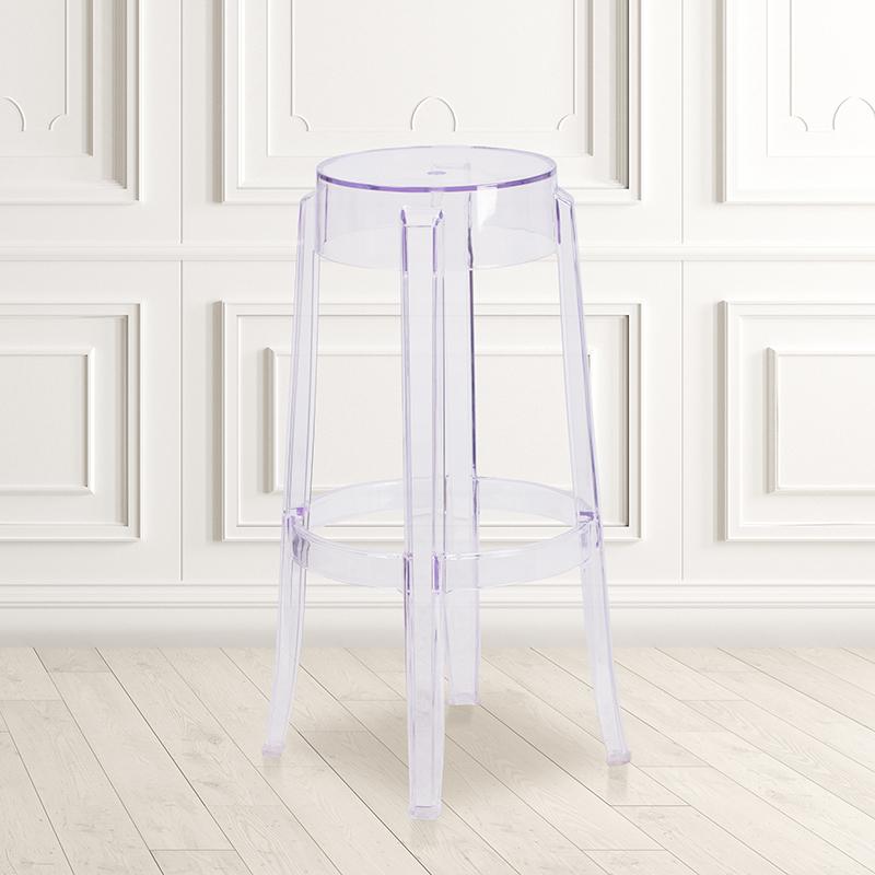 29.75'' High Transparent Barstool