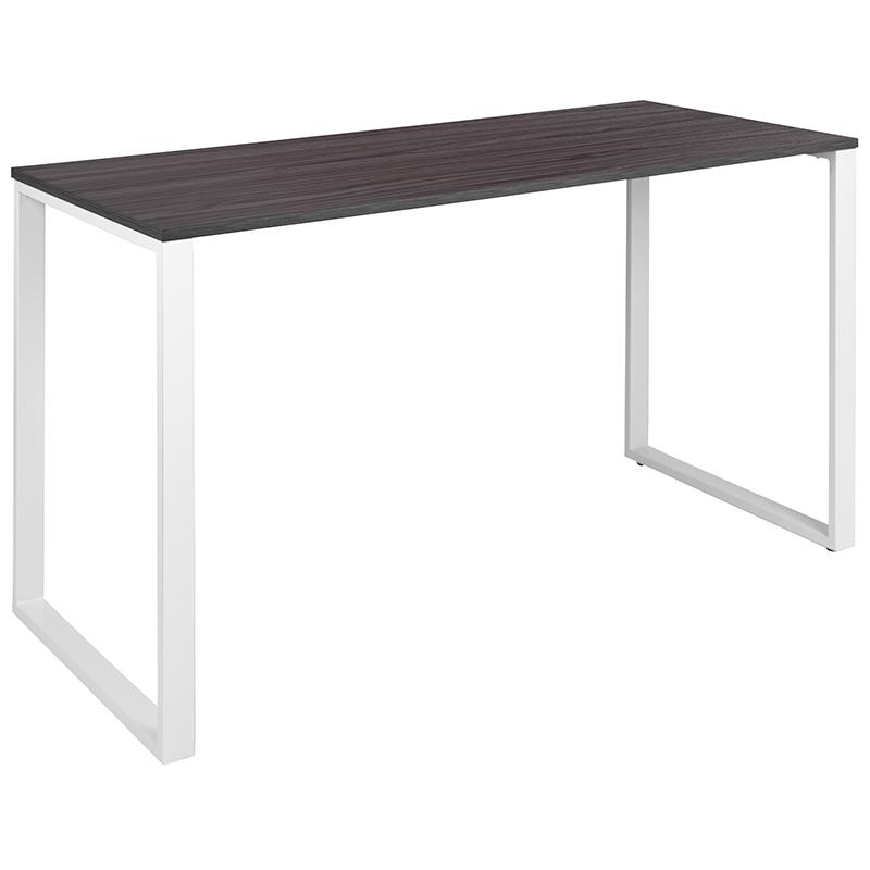 Modern Commercial Grade Desk Industrial Style Computer Desk Sturdy Home Office Desk - 55" Length - Gray