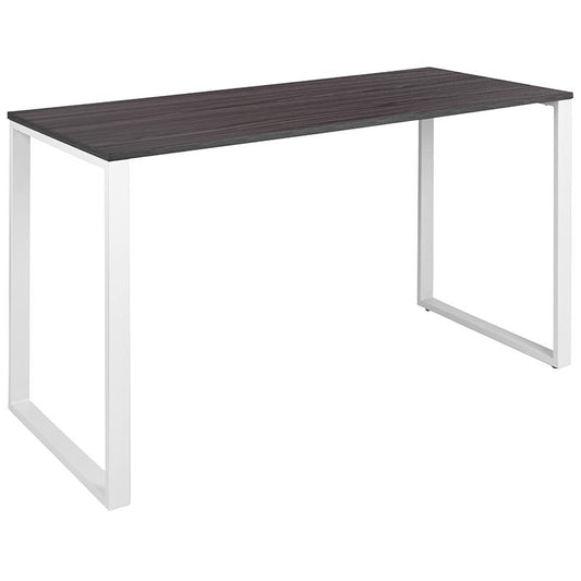 Modern Commercial Grade Desk Industrial Style Computer Desk Sturdy Home Office Desk - 55" Length - Gray