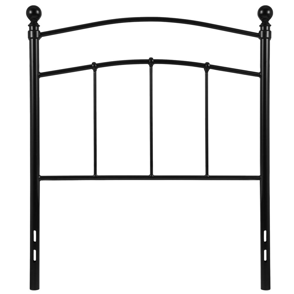 Woodstock Decorative Black Metal Twin Size Headboard