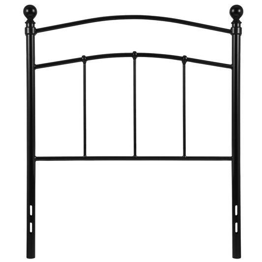 Woodstock Decorative Black Metal Twin Size Headboard