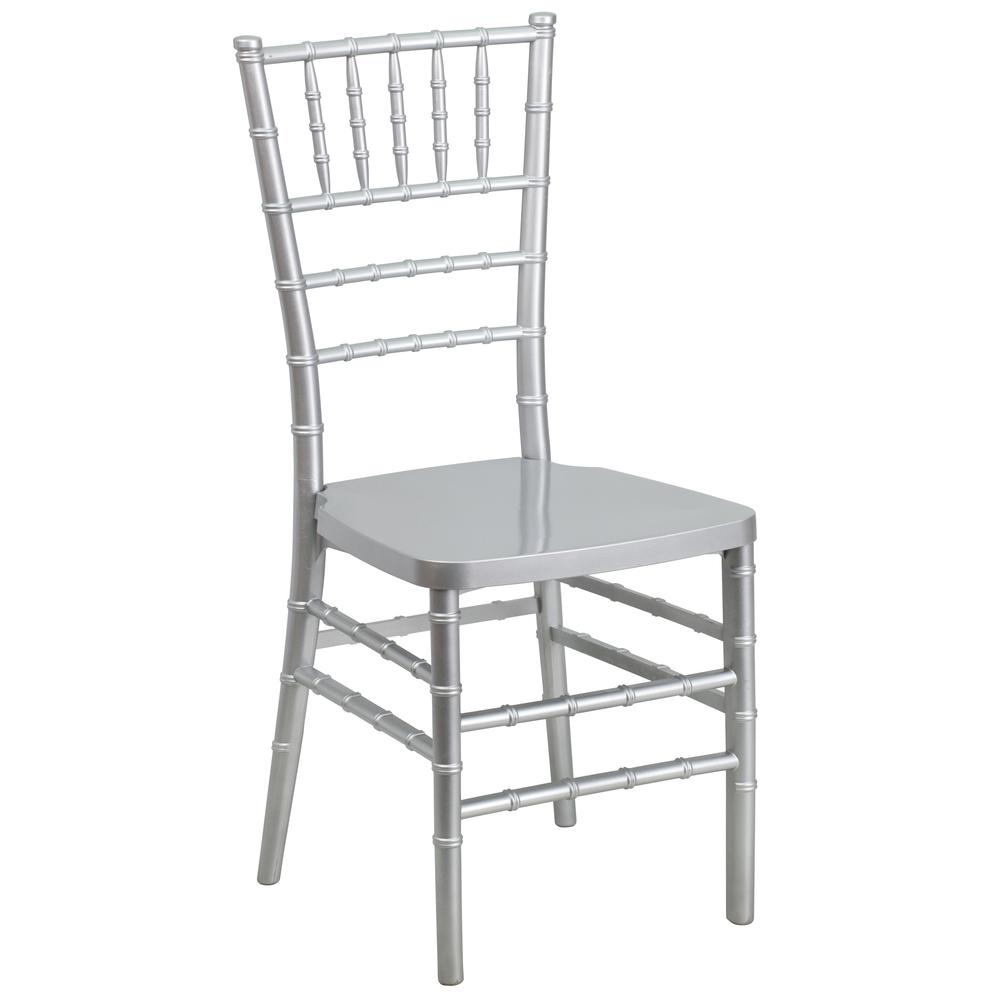 HERCULES PREMIUM Series Silver Resin Stacking Chiavari Chair