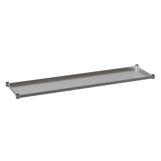 Galvanized Under Shelf for Work Tables - Adjustable Lower Shelf for 30" x 72" Stainless Steel Tables