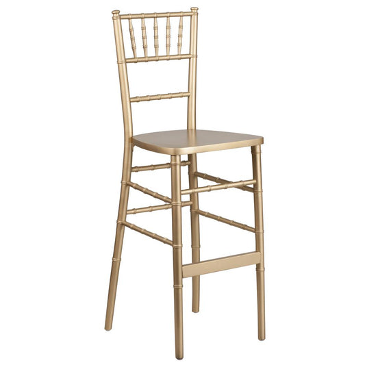 HERCULES Series Gold Wood Chiavari Barstool