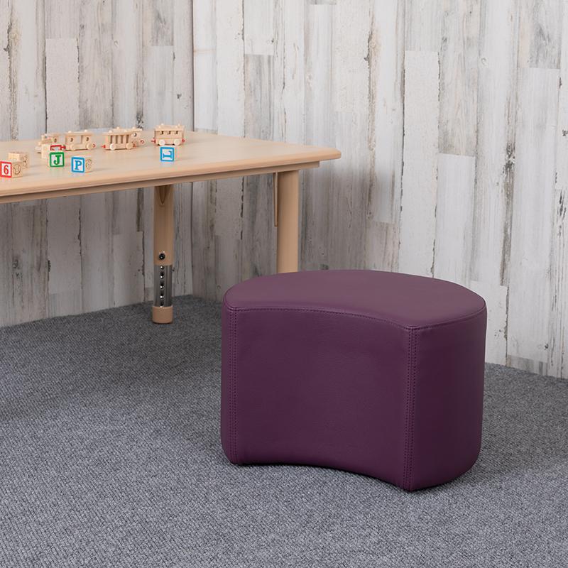 Soft Seating Collaborative Moon for Classrooms and Daycares - 12" Seat Height (Purple)