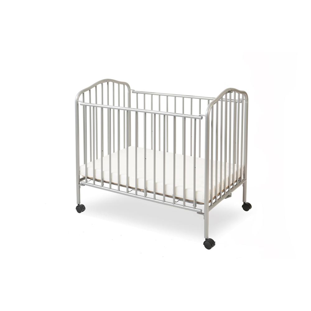 Mini/Portable/Compact Folding Crib, Pewter