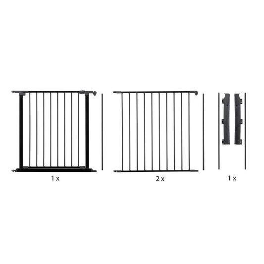 Flex L Safety Gate 35.4" - 87.8", Black