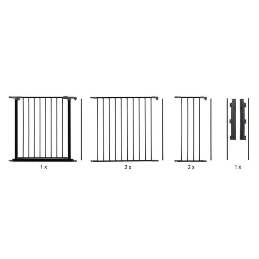 Flex XL Hearth Safety Gate 35.4" - 109.5", Black