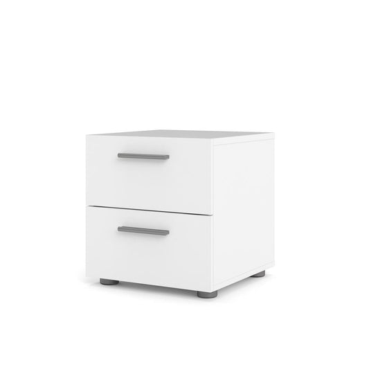 Austin 2 Drawer Nightstand, White