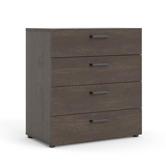 Dallas 4 Drawer Chest, Dark Chocolate