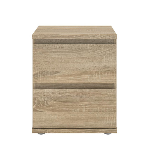 Aurora 2 Drawer Nightstand, Oak Structure