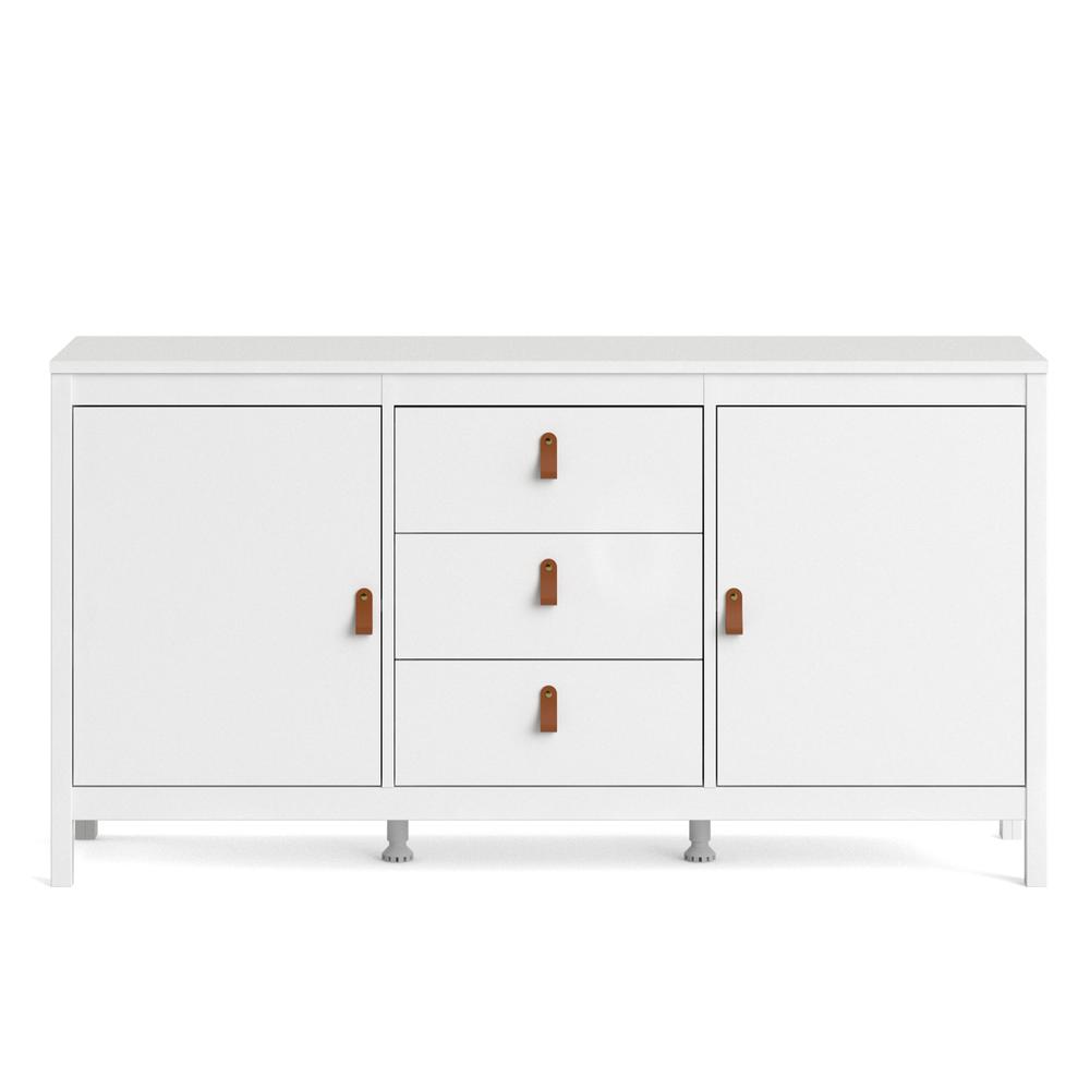 Madrid 2 Door Sideboard with 3 Drawers, White