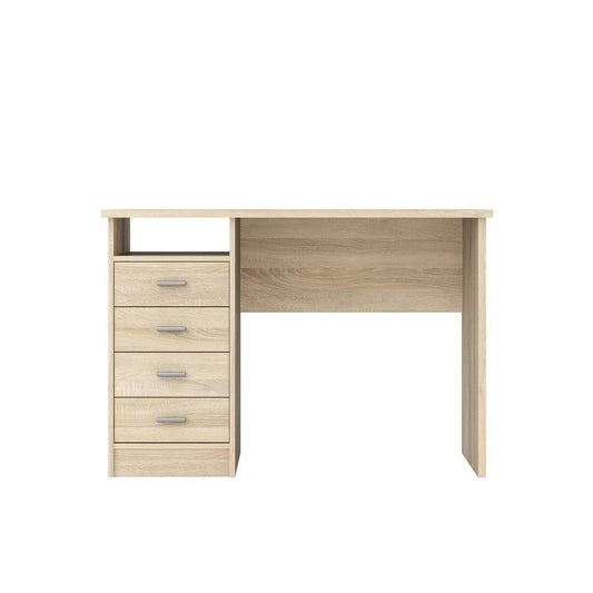 Desk with 4 Drawers, Oak