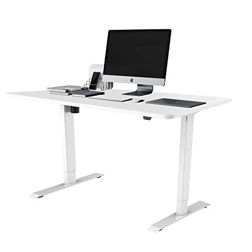 Techni Mobili  Adjustable Sit to Stand Desk, White