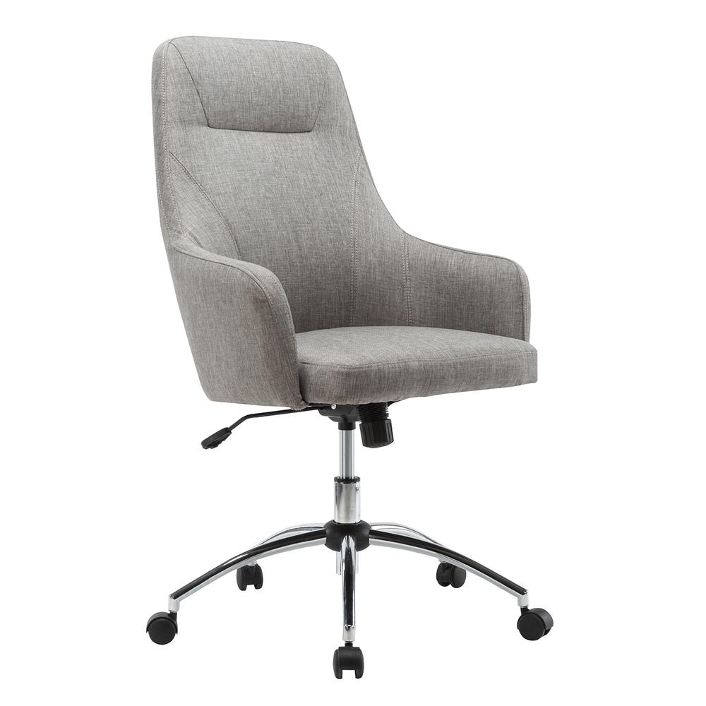 Techni Mobili Comfy Height Adjustable Rolling Office Desk Chair