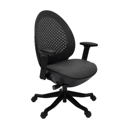 Techni Mobili Deco LUX Executive Office Chair, Black