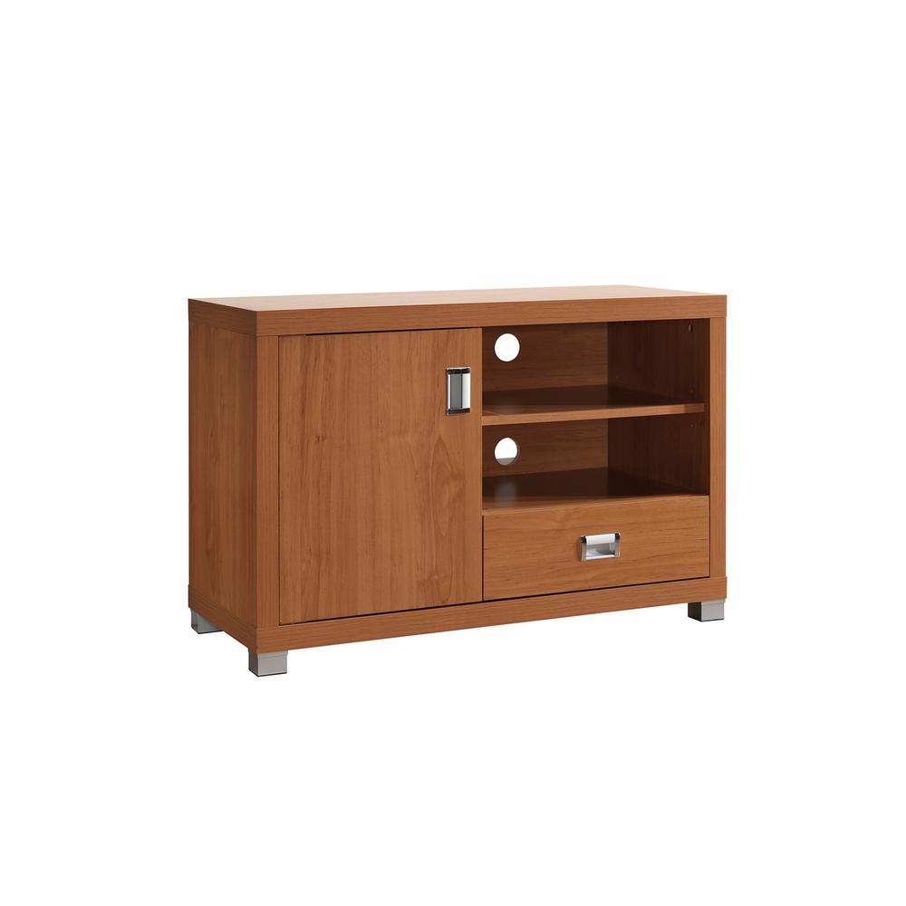 TV Stand with Storage. Color: Maple