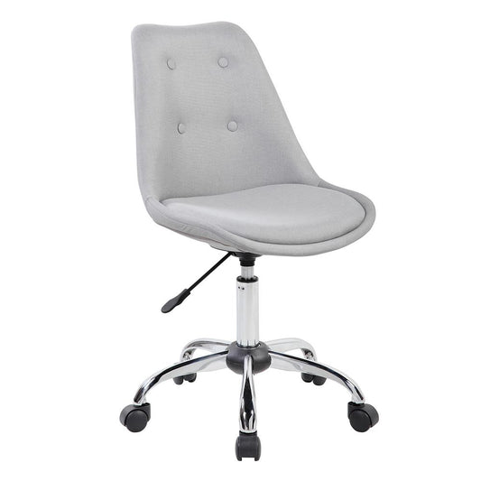 Armless Task Chair with Buttons. Color: Gray