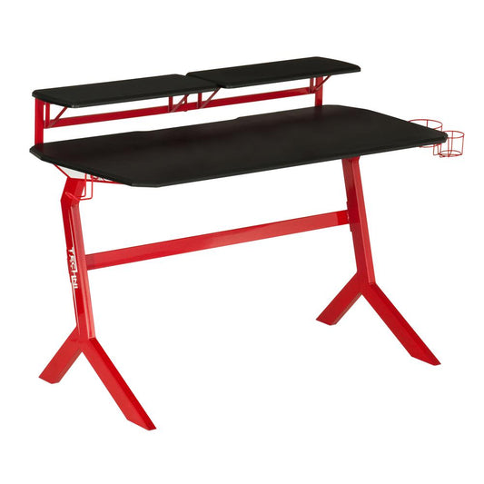 Techni Sport Red Stryker Gaming Desk, Red